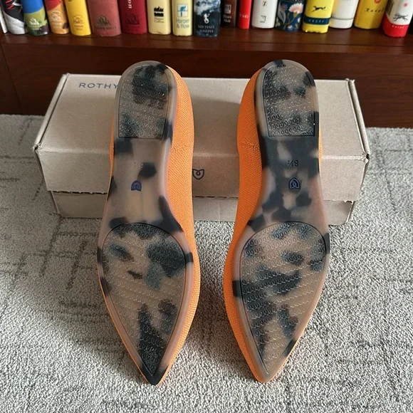 Rothy’s The Point Tangerine size 8.5 - Picture 6 of 12